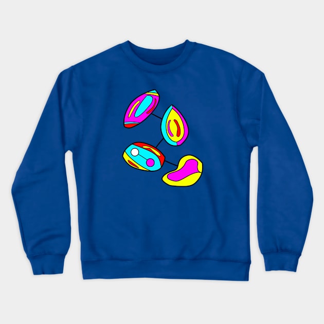 Ice Cream Cell Division Crewneck Sweatshirt by VazMas Design